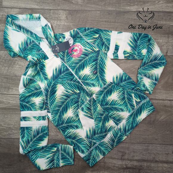 Abercrombie & Fitch Palm Leaf Hoodie Size 13/14 - Picture 1 of 5